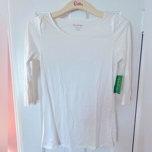 NWT - Lilly Pulitzer White Liv Top Size Small